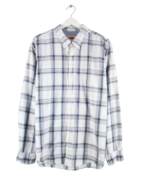 Levi's Standart Fit Stripe Hemd Grau XL