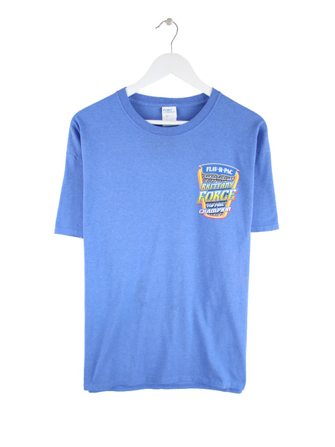 Port & Company Britanny Force Racing Print T-Shirt Blau XL
