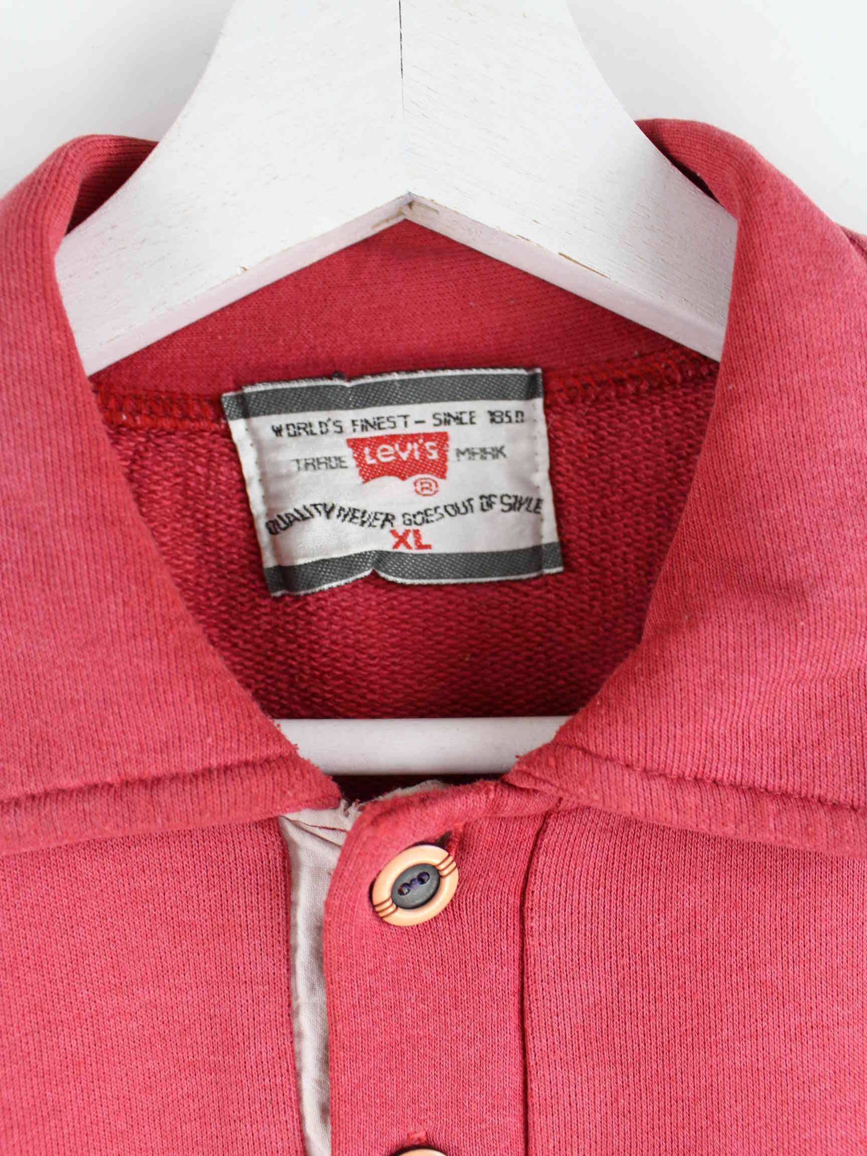 Levi's 90s Vintage Polo Sweater Rot M (detail image 2)