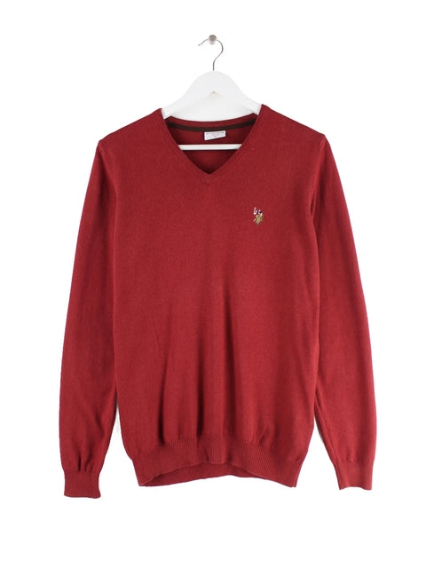 U.S. Polo ASSN. V-Neck Pullover Rot XS