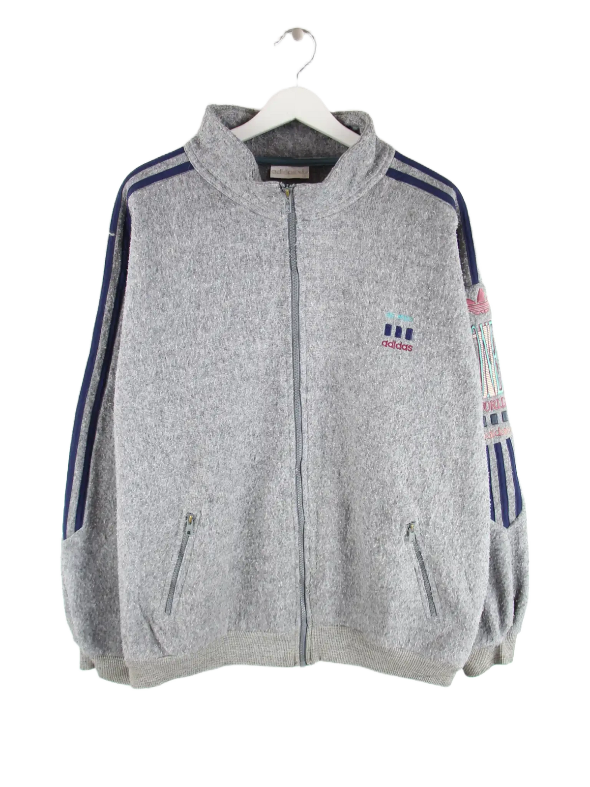 Adidas Fleece Grau XL – Vorderseite