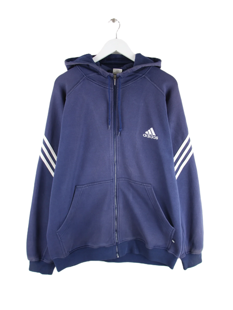 Adidas Hoodie Blau XXL – Vorderseite