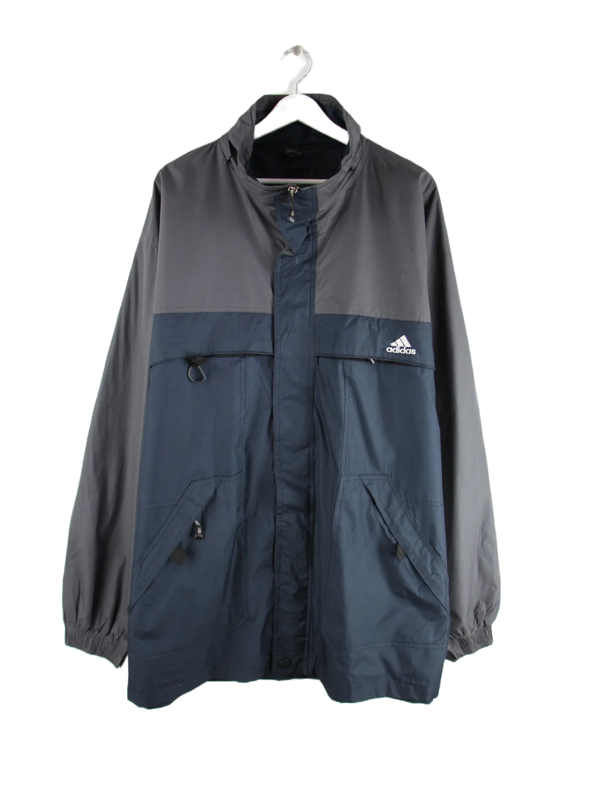 Adidas Leichte Jacke Grau 4XL – Vorderseite