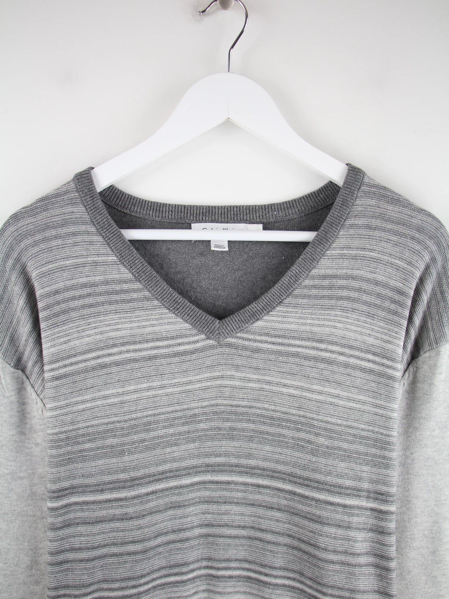 Calvin Klein Pullover Grau XXL – Detailansicht Vorderseite
