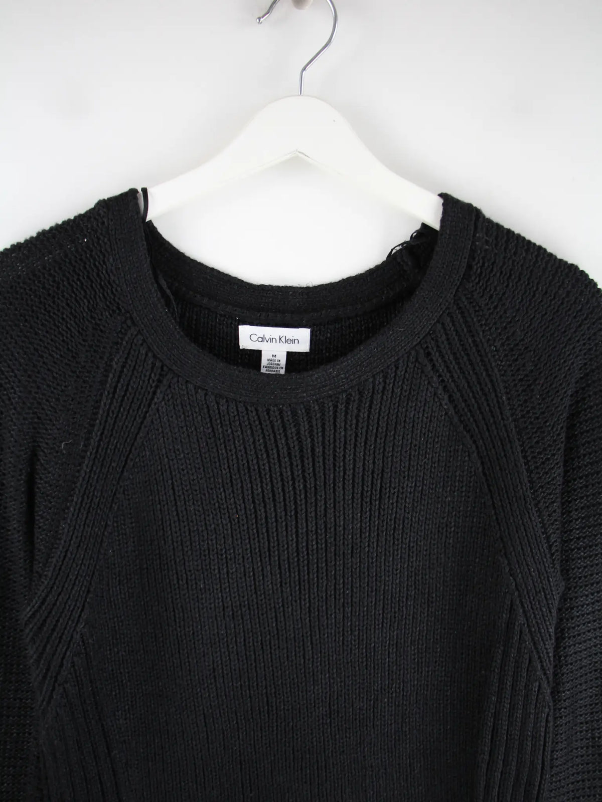 Calvin Klein Pullover Schwarz M – Detailansicht Vorderseite