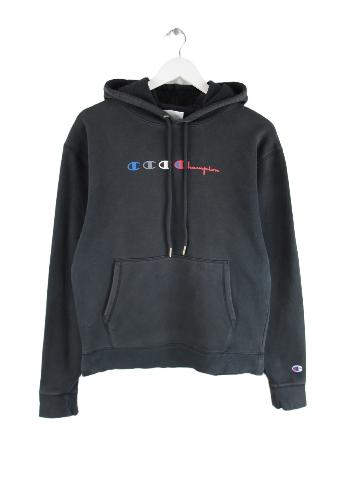 Champion Hoodie Schwarz S – Vorderseite