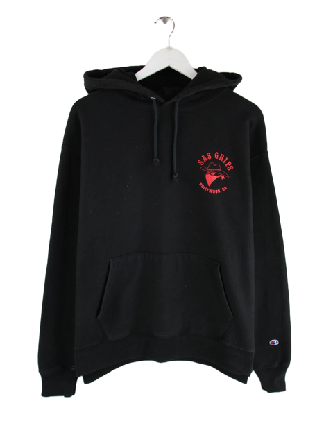Champion Hoodie Schwarz XL – Vorderseite