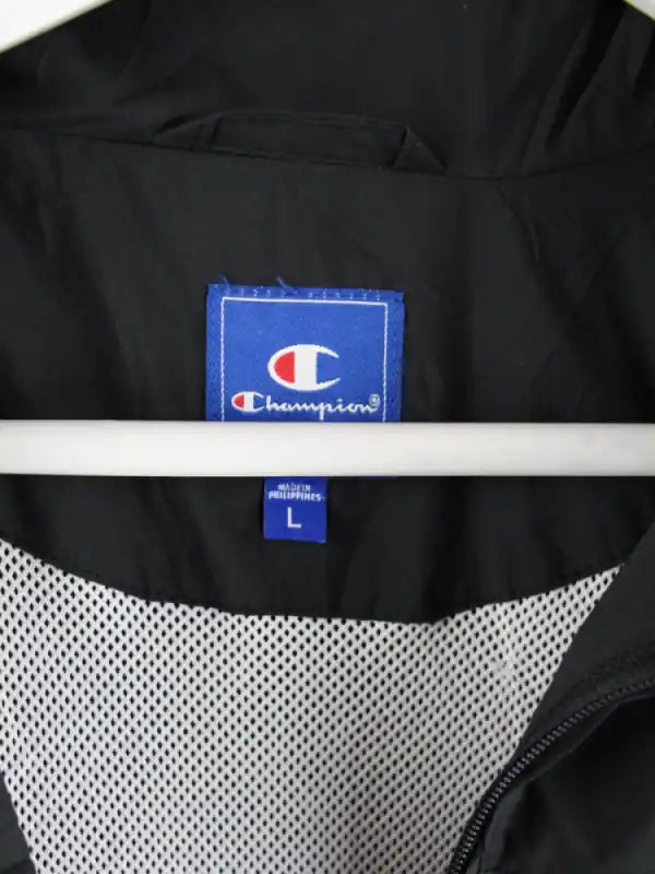 Champion Leichte Jacke Schwarz L – Etikett