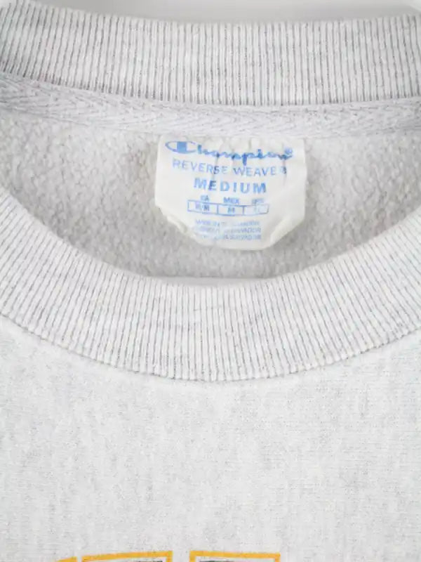 Champion Sweater Grau M – Etikett