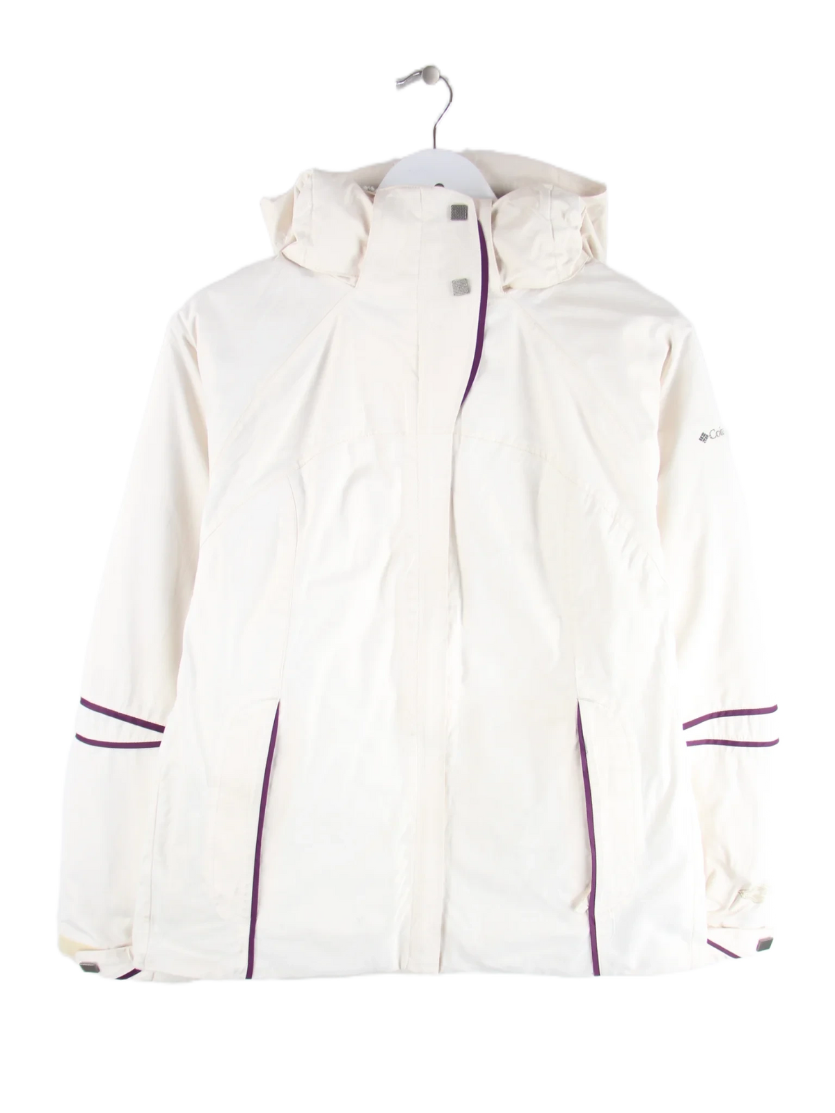 Columbia Leichte Jacke Weiß M – Vorderseite