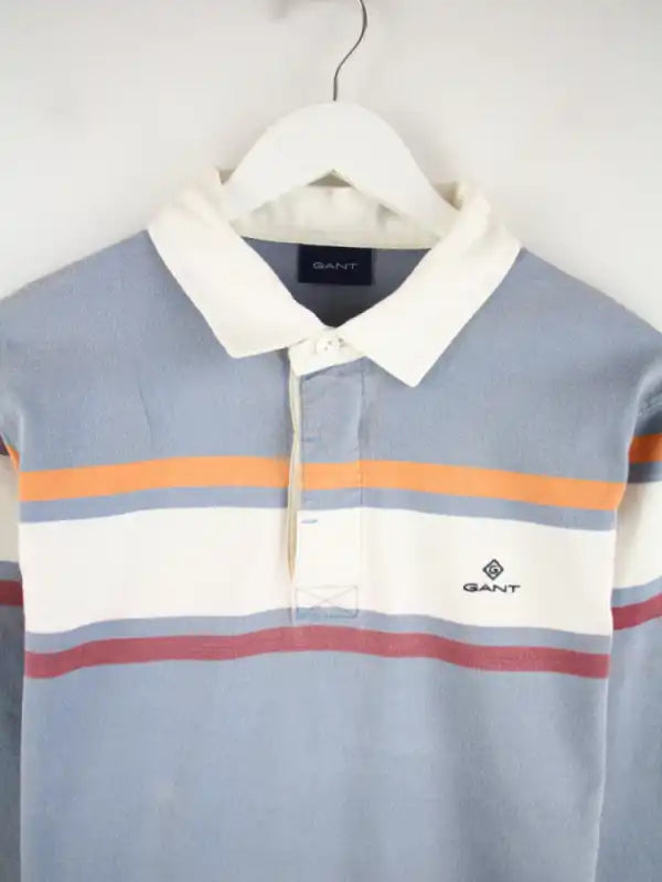 Gant Polo Blau M – Detailansicht Vorderseite