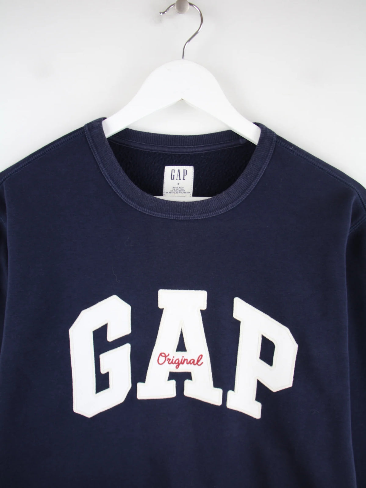 GAP Sweater Blau S – Detailansicht Vorderseite