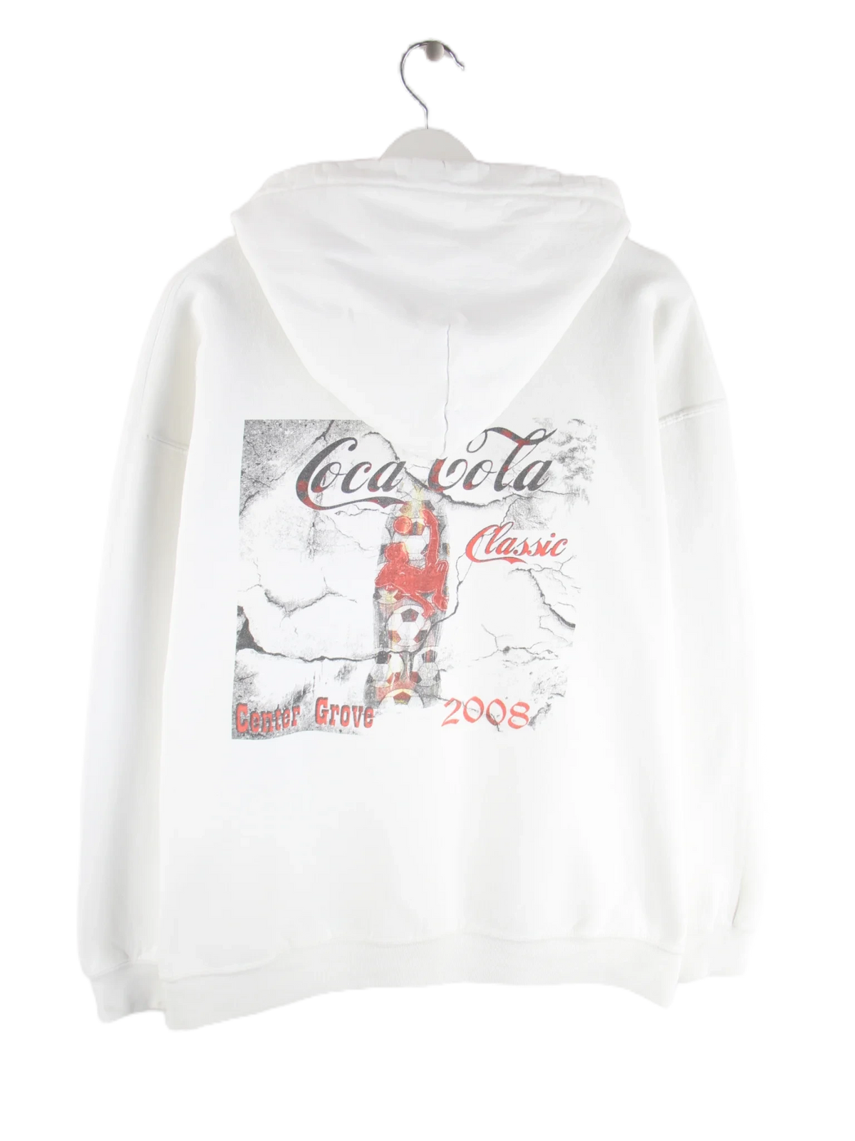 Gildan Hoodie Weiß L – Rückseite