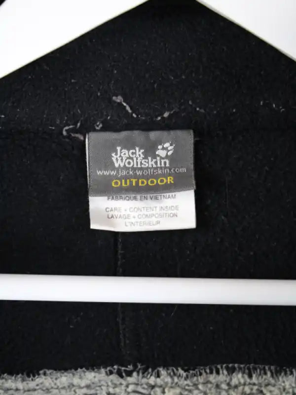 Jack Wolfskin Fleece Grau XL – Etikett