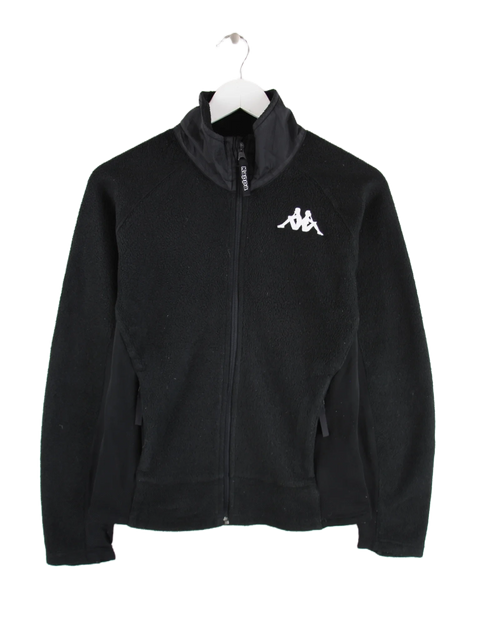 Kappa Fleece Schwarz S – Vorderseite