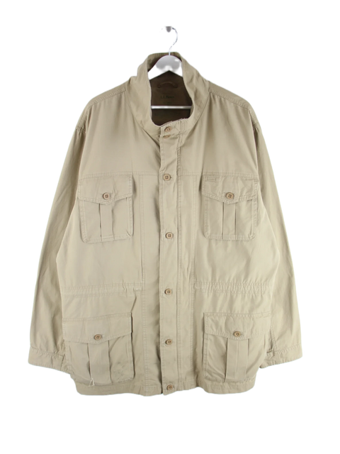 L.L. Bean Leichte Jacke Beige XL – Vorderseite