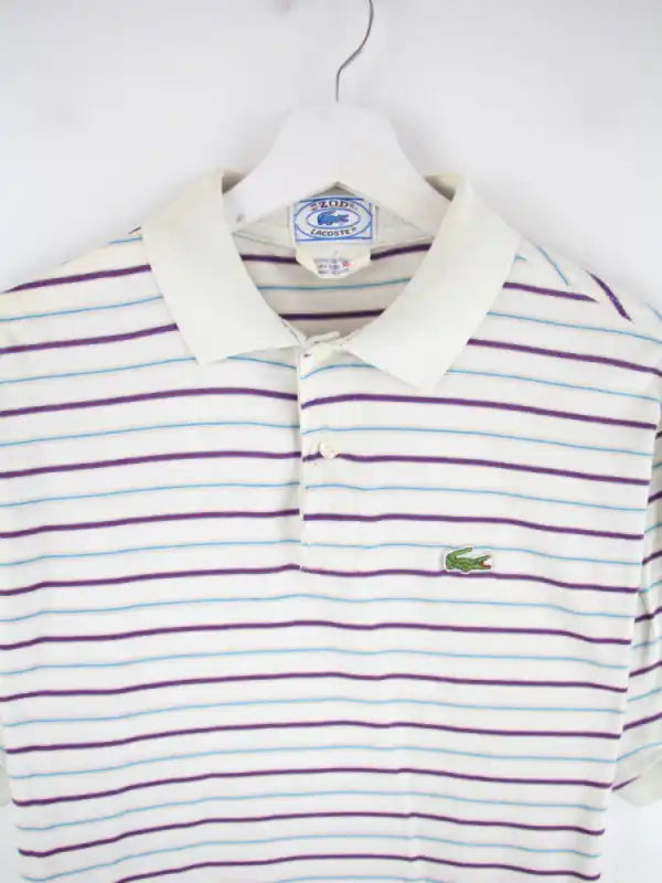 Lacoste Polo Weiß XL – Detailansicht Vorderseite
