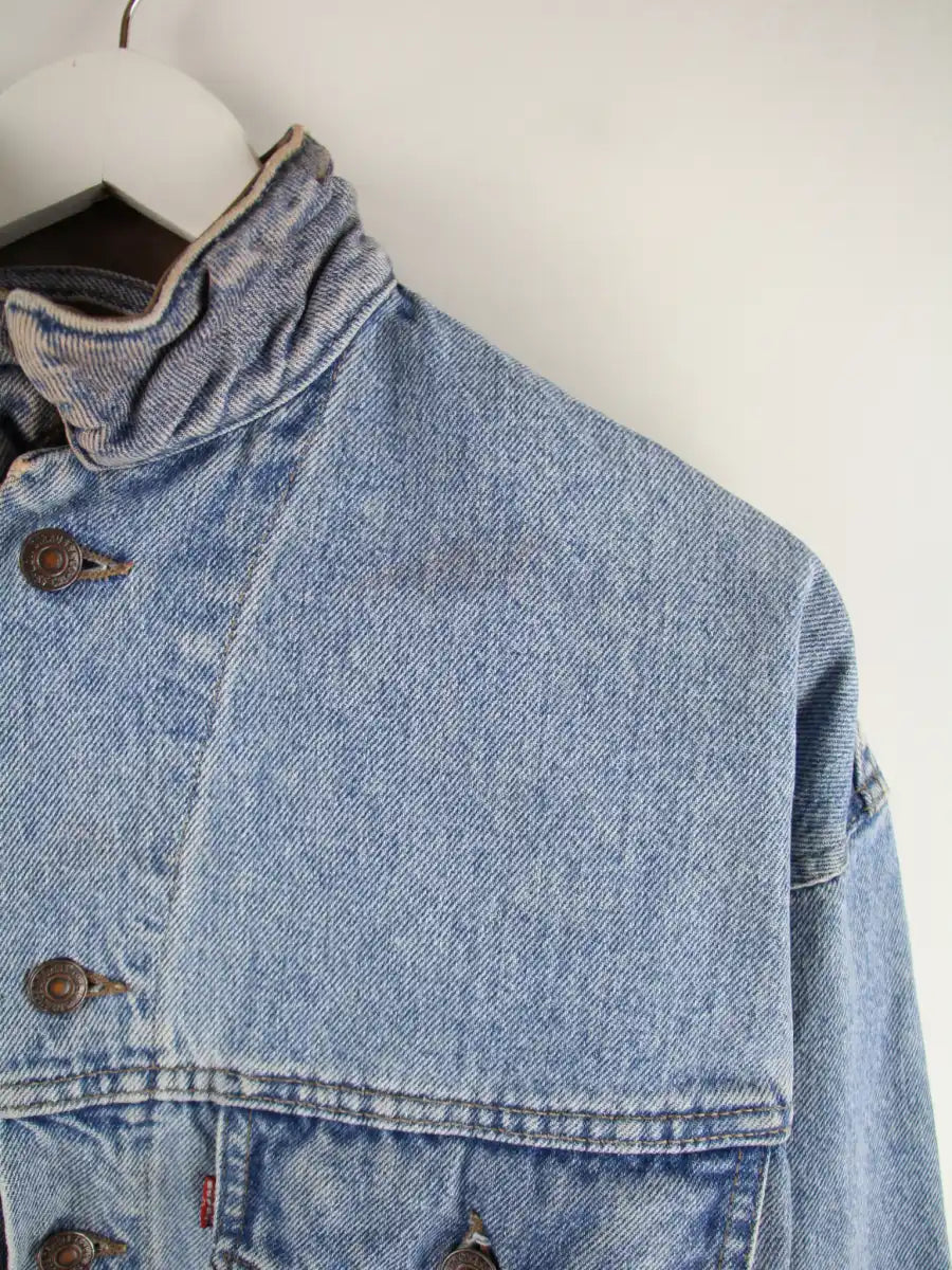 Levi's Jeansjacke Blau M – Etikett