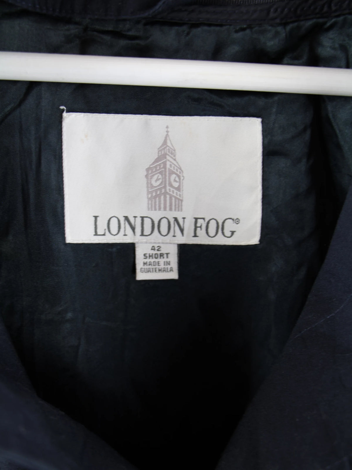 London Fog Mantel Blau M – Etikett