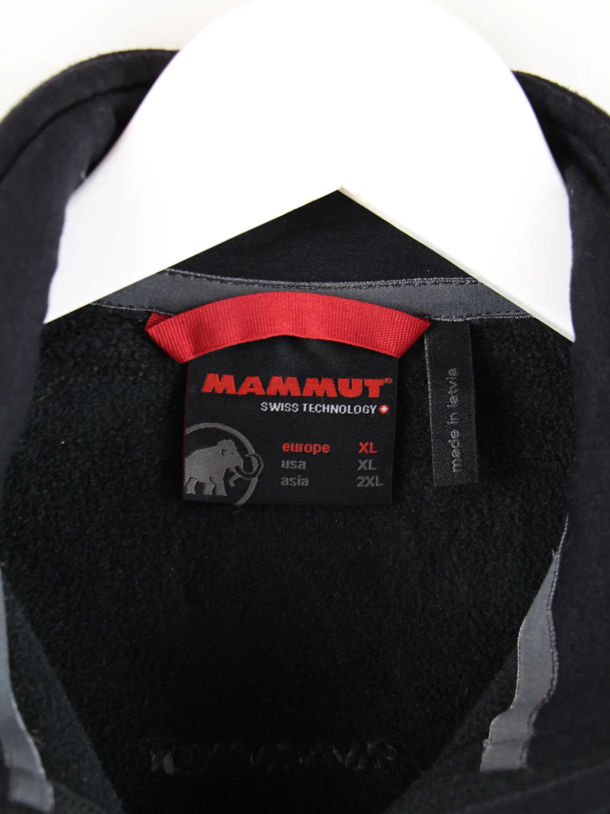 Mammut Weste Schwarz XL – Etikett