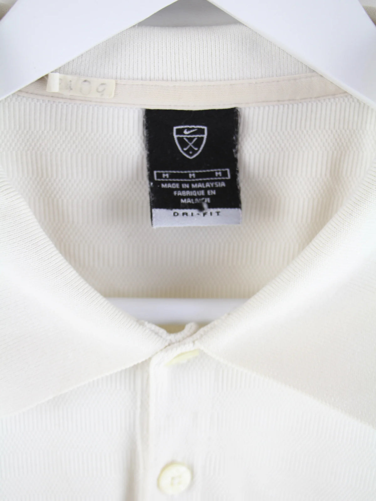 Nike Polo Weiß M – Etikett