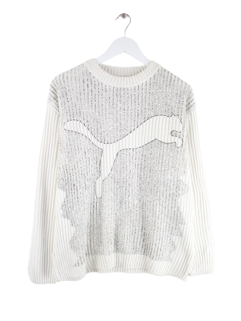 Puma Pullover Weiß L – Vorderseite
