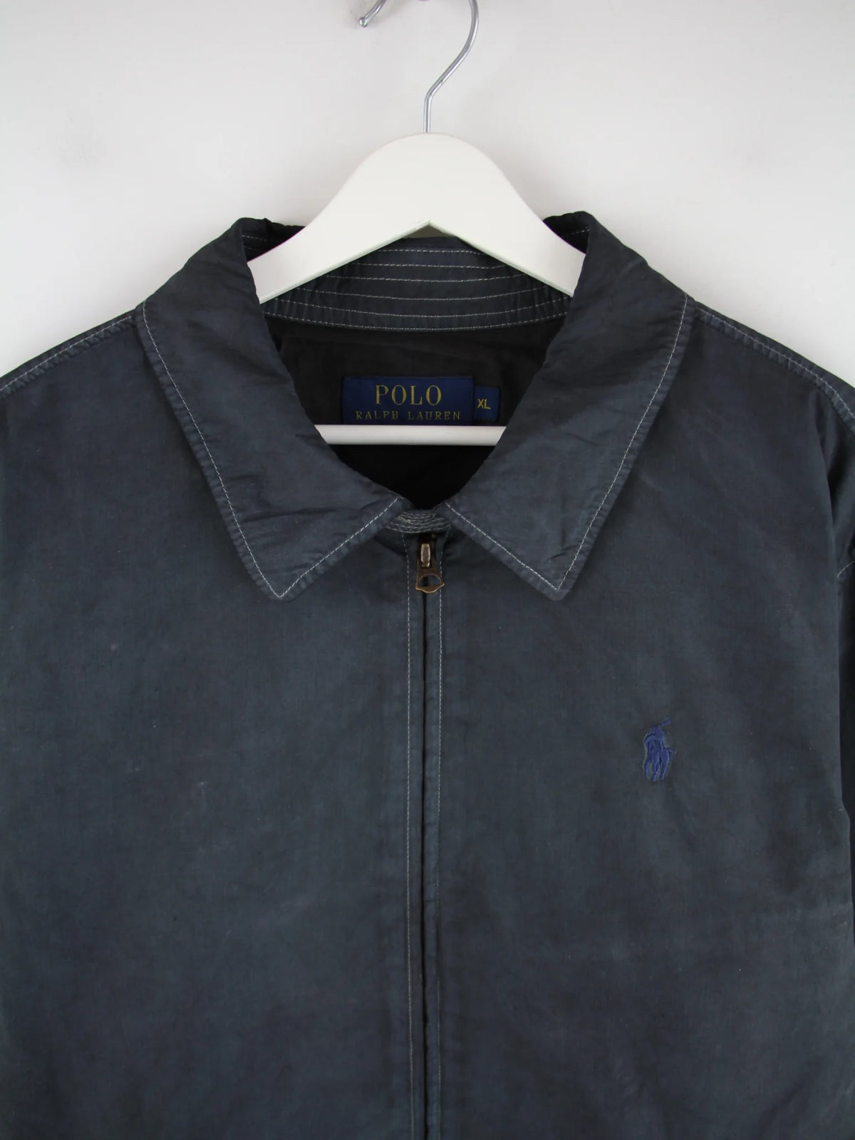 Ralph Lauren Jacke Grau XL – Detailansicht Vorderseite