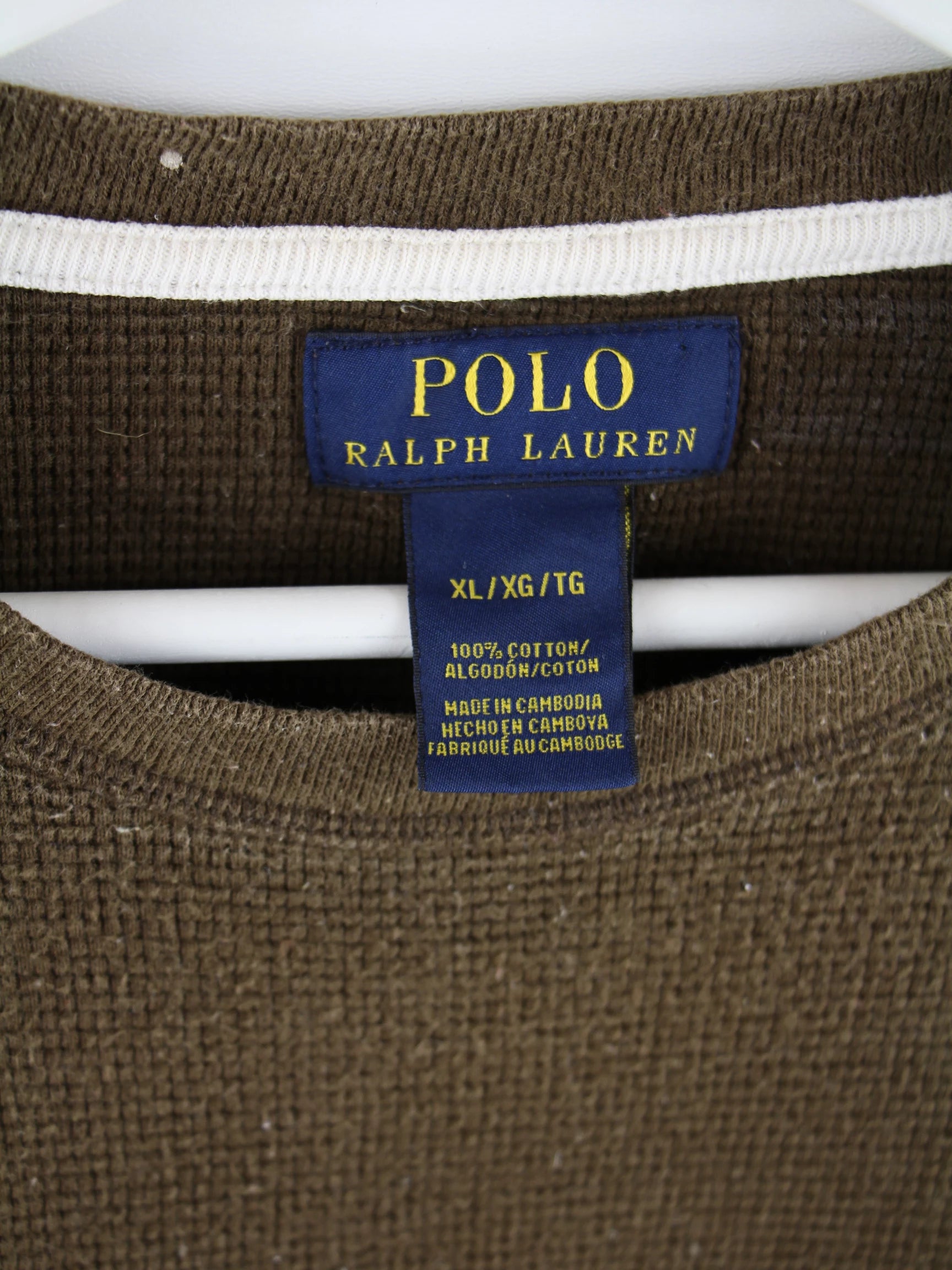 Ralph Lauren Sweatshirt Braun XL – Etikett