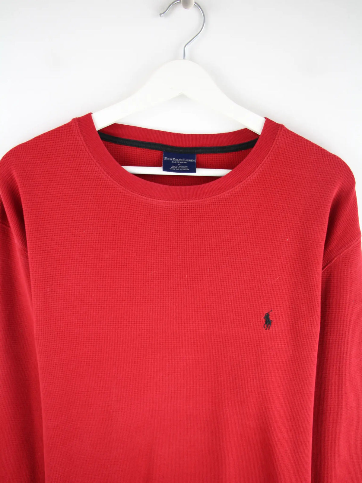 Ralph Lauren Sweatshirt Rot XL – Detailansicht Vorderseite