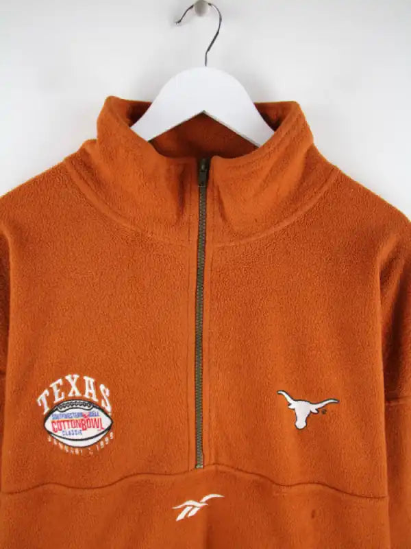 Reebok Fleece Orange 4XL – Detailansicht Vorderseite