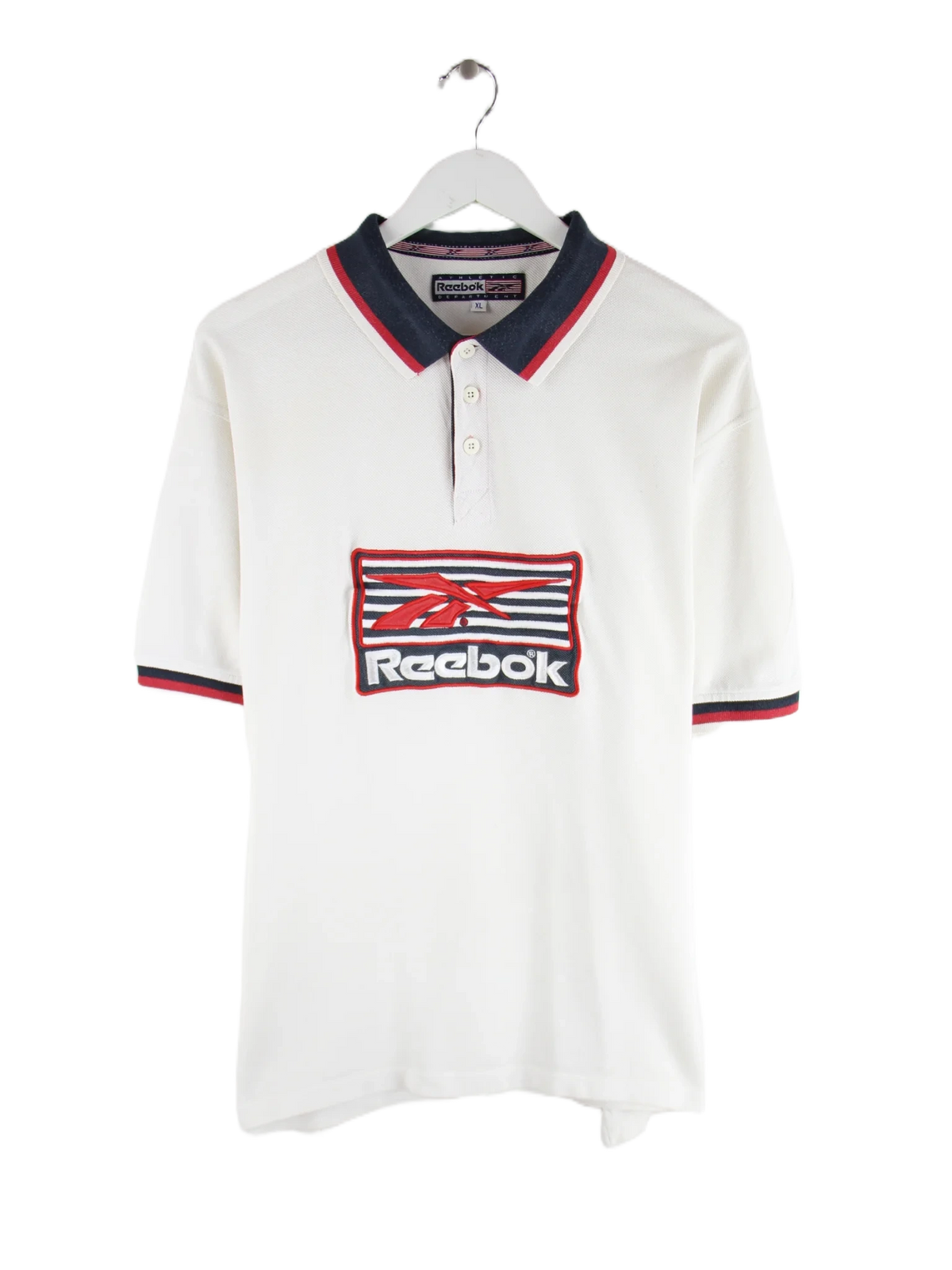 Reebok Polo Weiß XL – Vorderseite