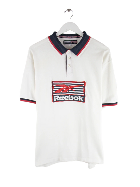 Reebok Polo Weiß XL – Vorderseite