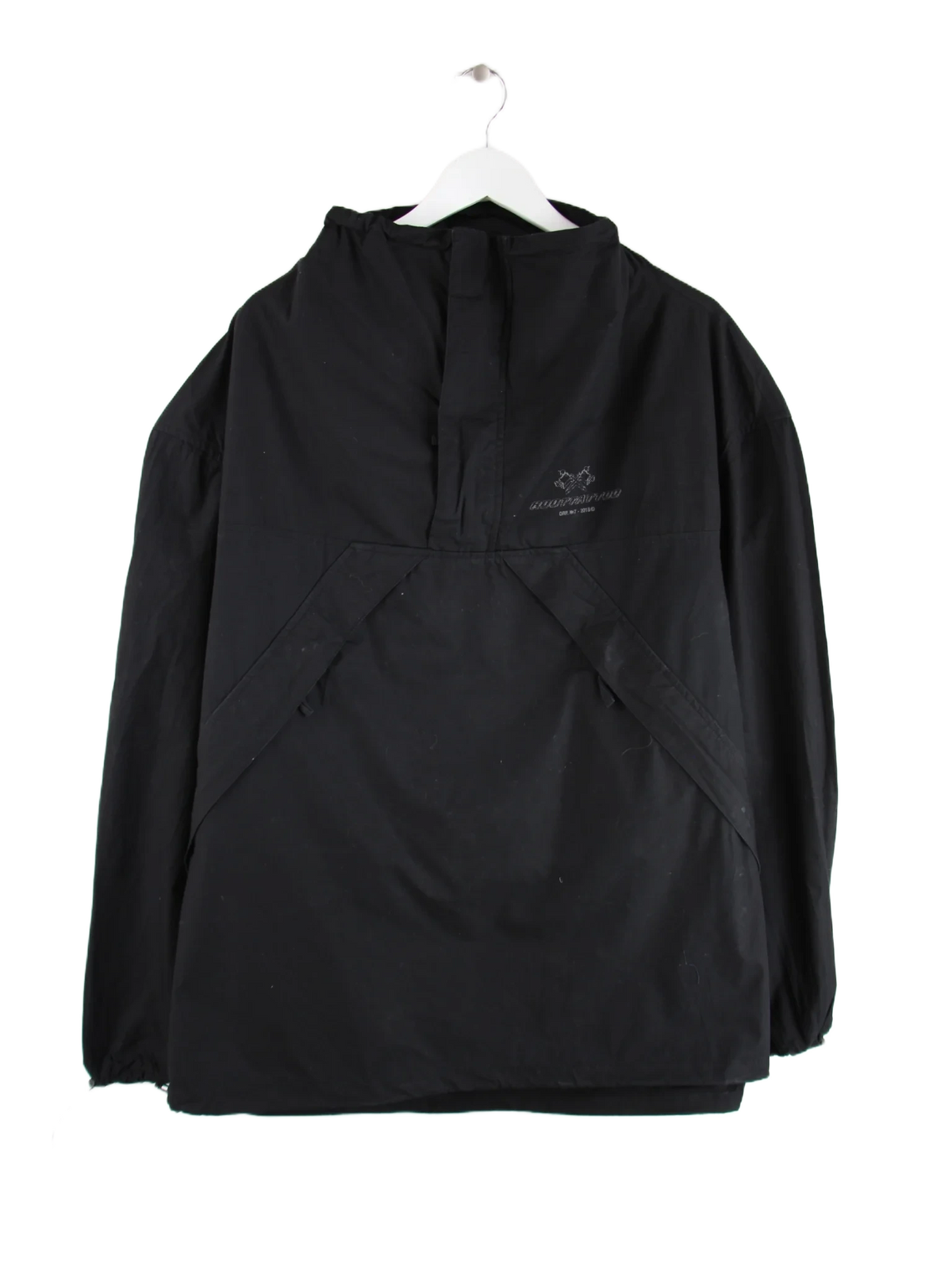 Roottattoo Windbreaker Schwarz XL – Vorderseite