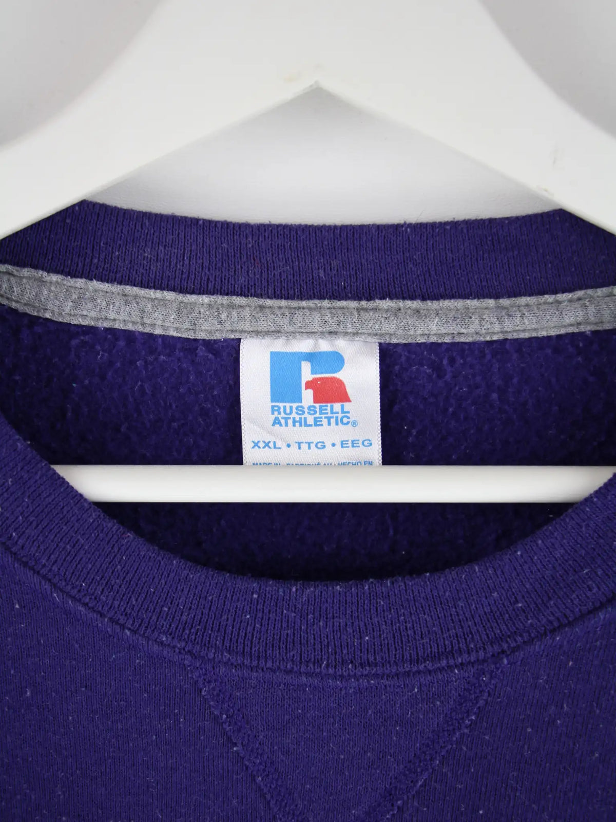 Russell Athletic Sweater Lila XXL – Etikett
