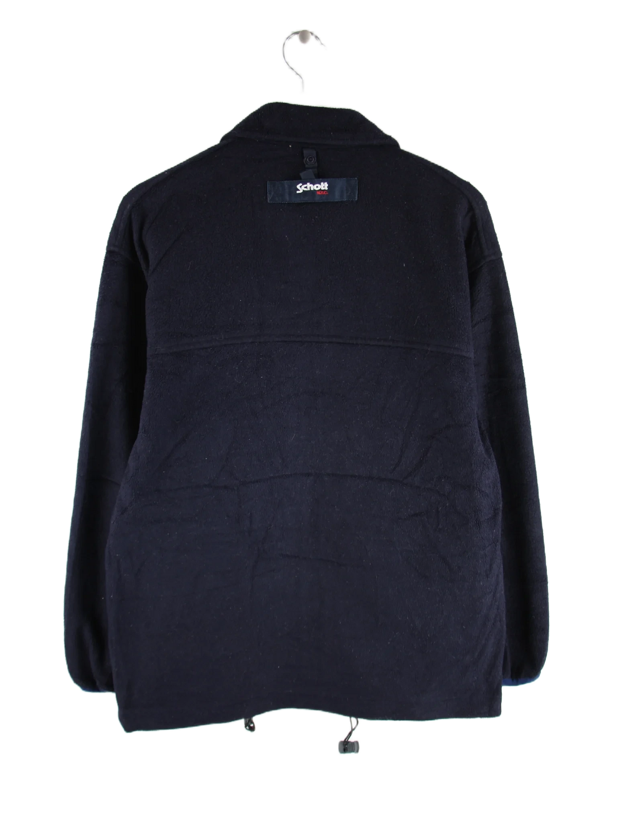 Schott Fleece Blau L – Rückseite