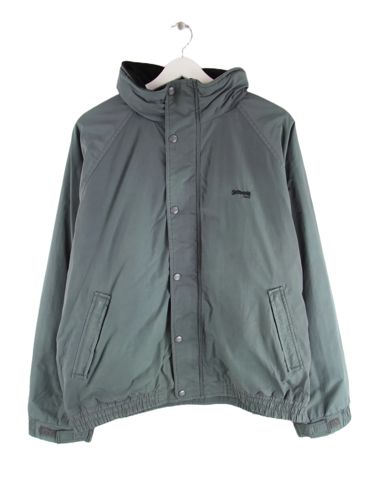 Schott Jacke Grau XL – Vorderseite