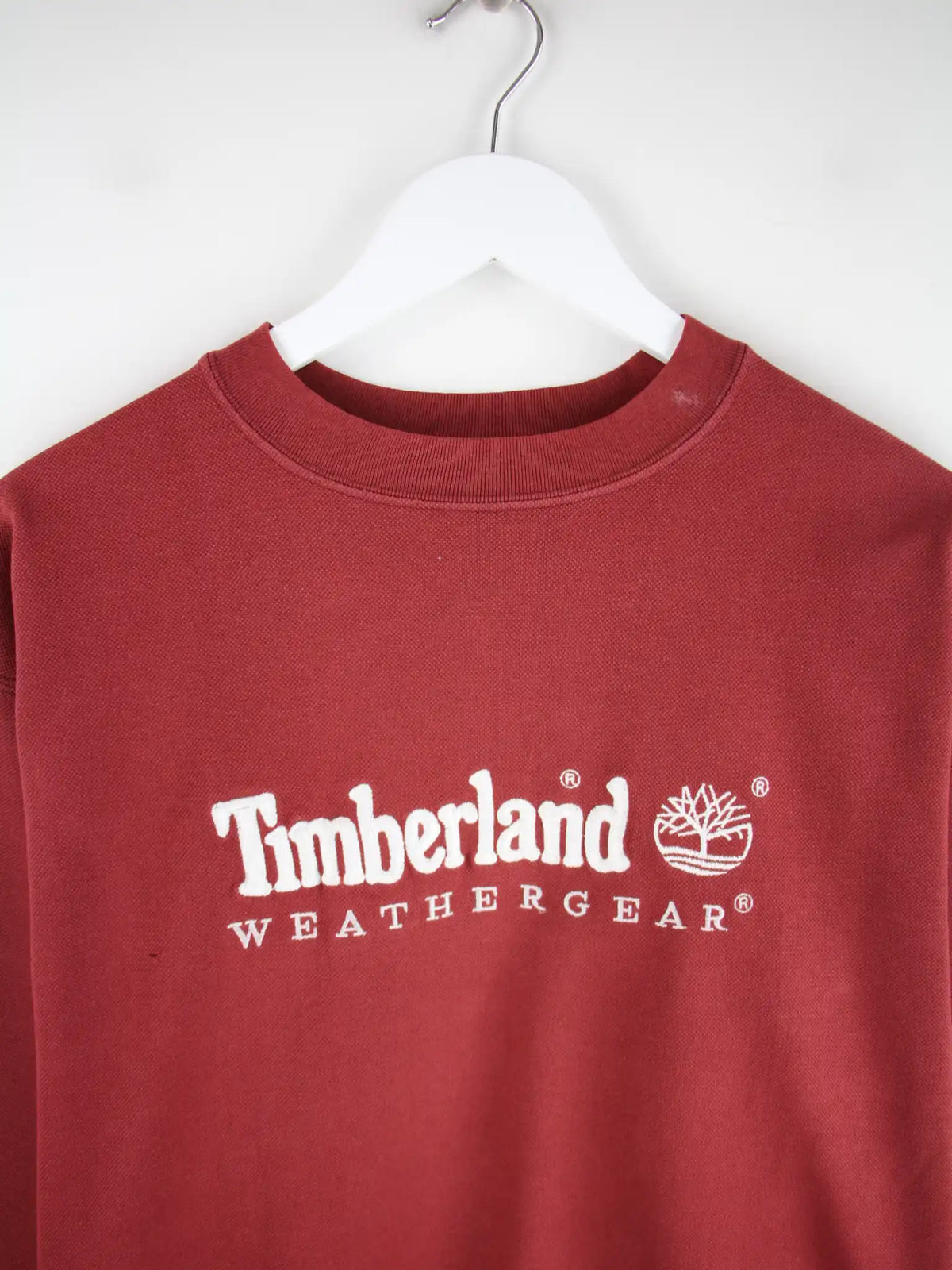 Timberland Sweater Rot M – Detailansicht Vorderseite