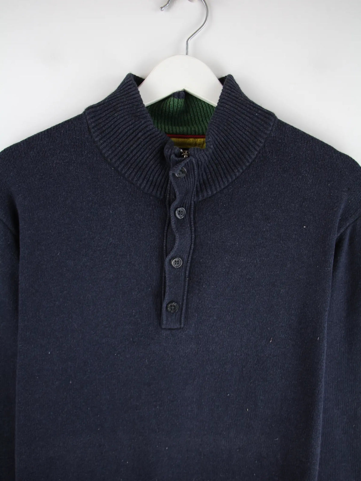 Tommy Hilfiger Pullover Blau L – Detailansicht Vorderseite
