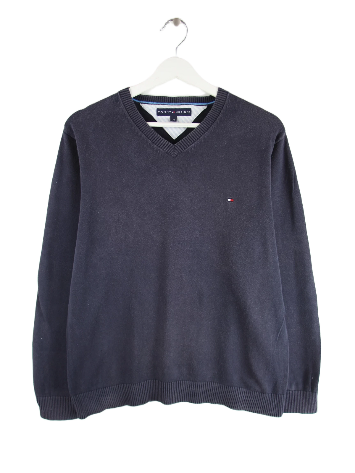 Tommy Hilfiger Pullover Blau L – Vorderseite