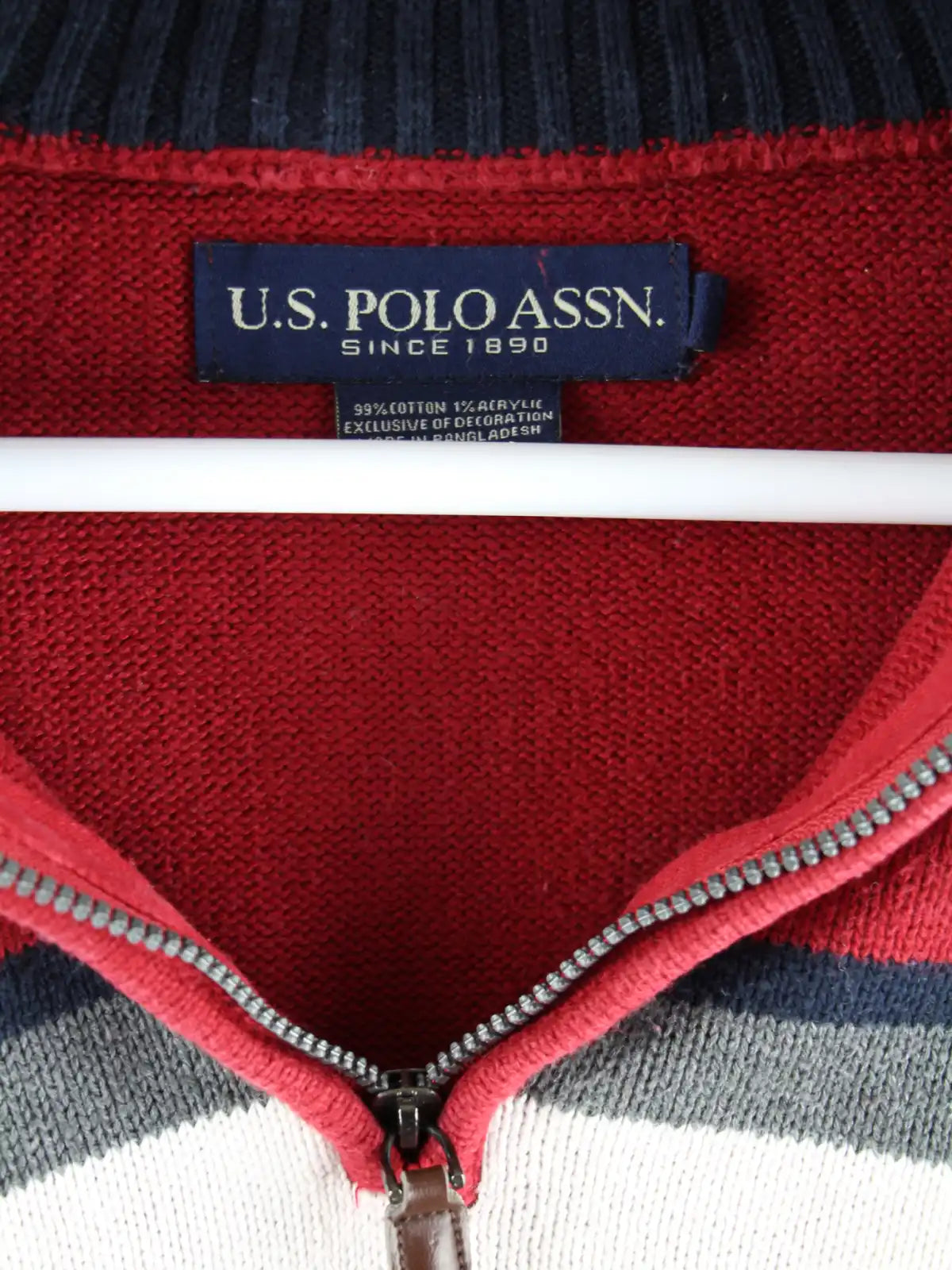 U.S. Polo ASSN. Pullover Rot S – Etikett