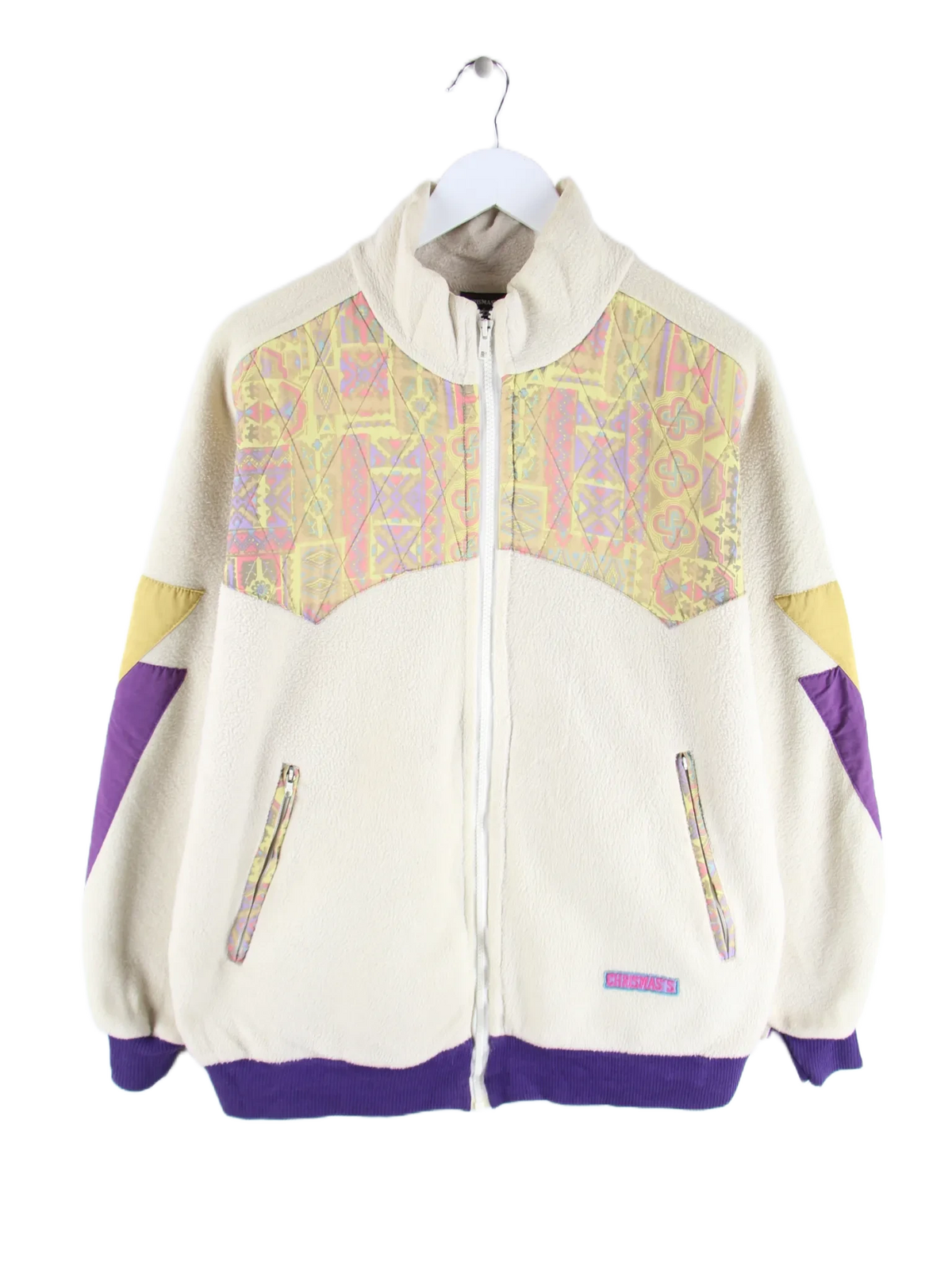 Vintage Fleece Beige M – Vorderseite