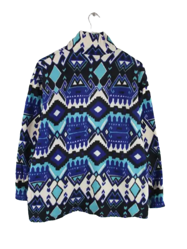 Vintage Fleece Blau M – Rückseite