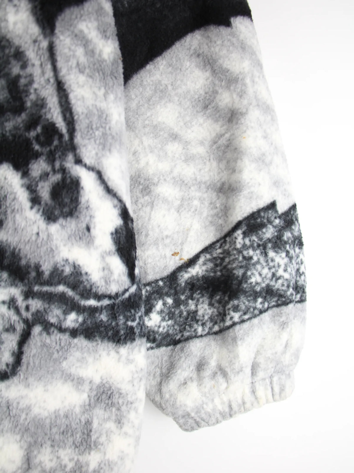 Vintage Fleece Grau M – Detailbild 1