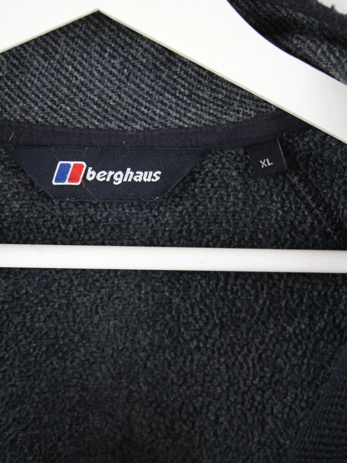 Vintage Fleece Grau XL – Etikett