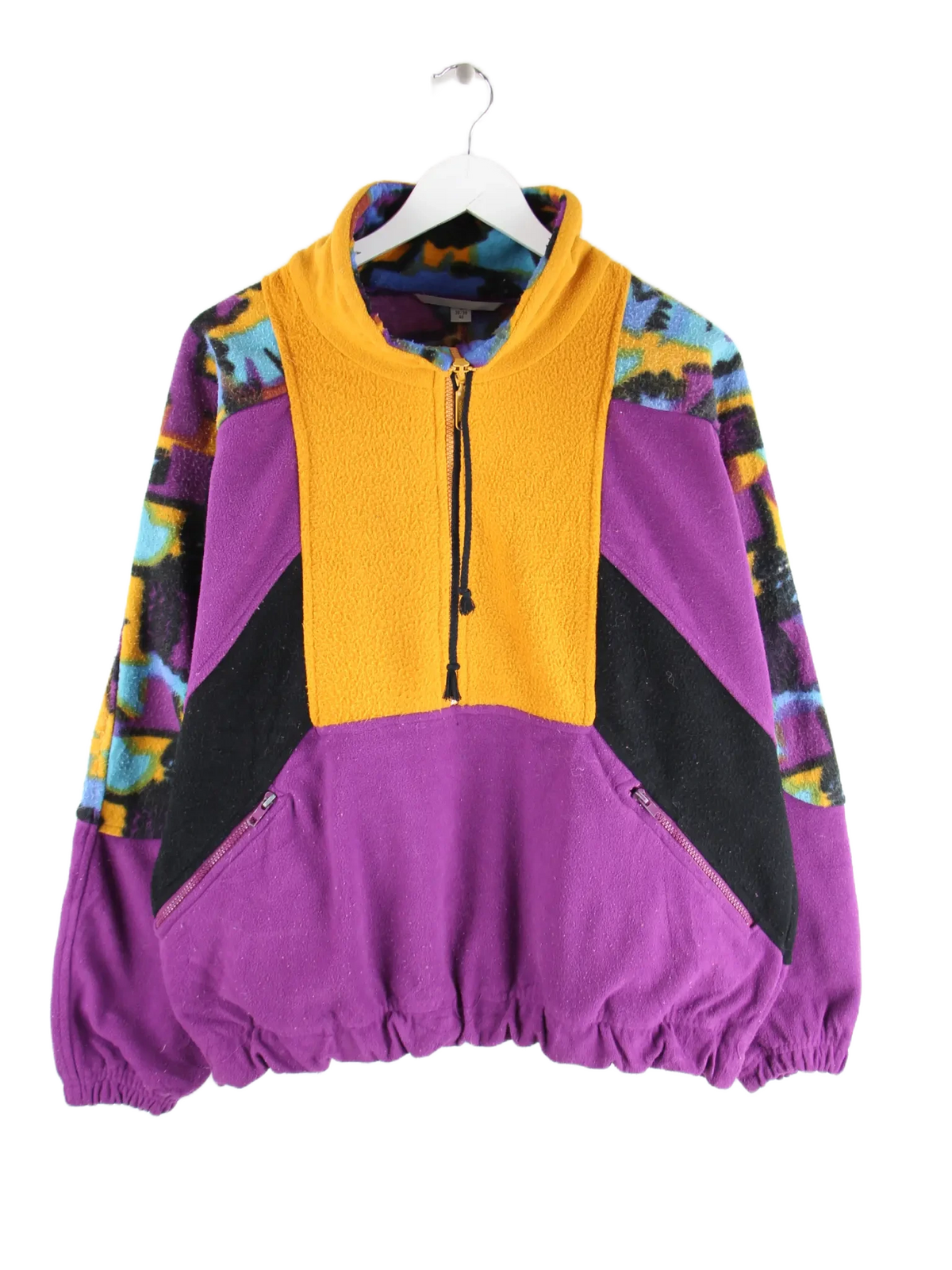 Vintage Fleece Mehrfarbig XL – Vorderseite