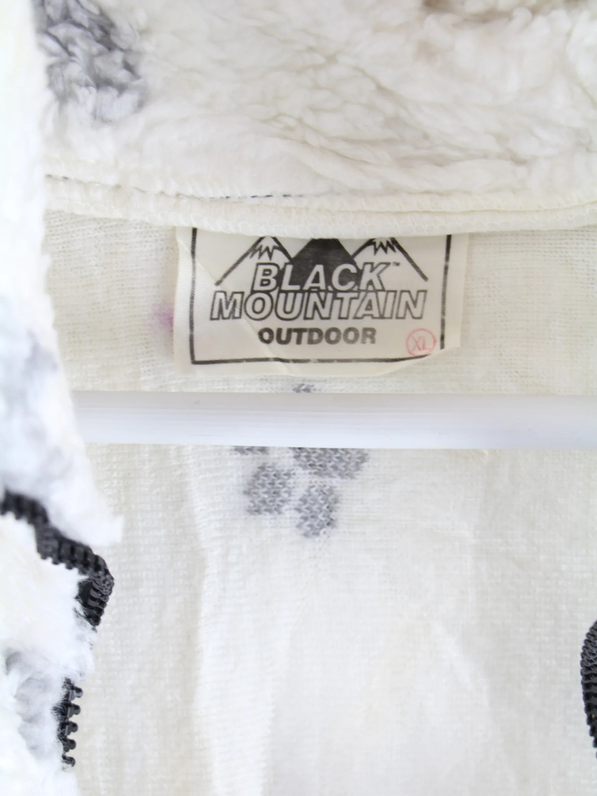 Vintage Fleece Weiß XL – Etikett