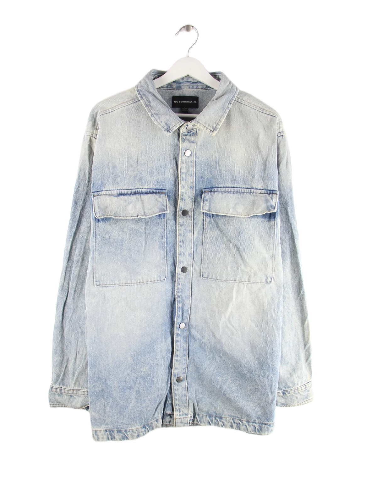 Vintage Freizeit Hemd Blau XL – Vorderseite
