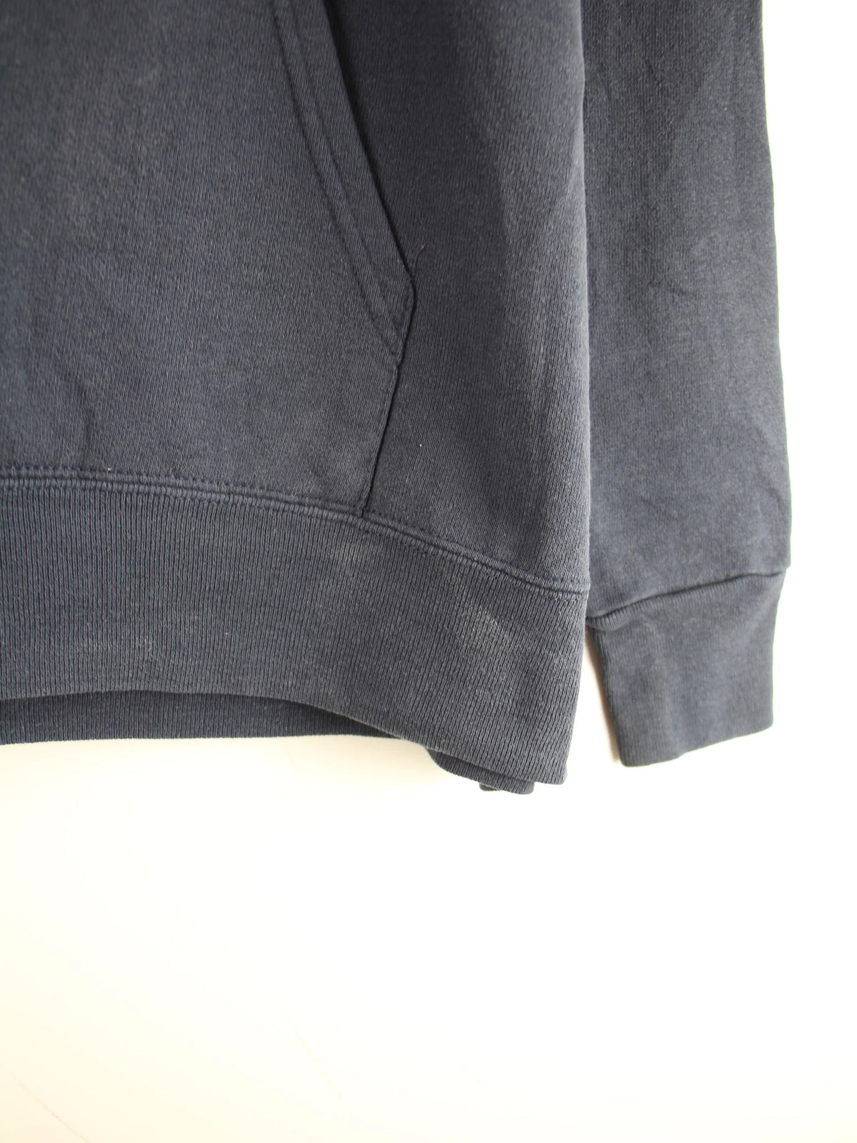 Vintage Hoodie Blau L – Etikett