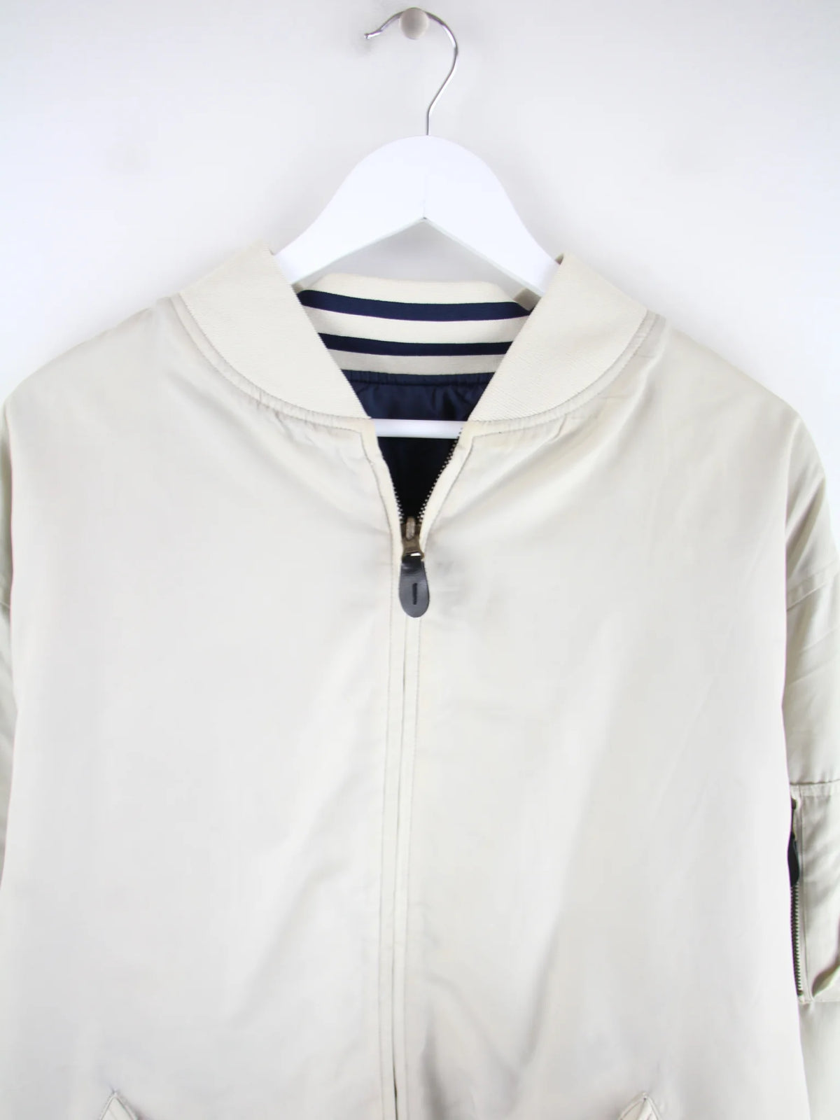 Vintage Jacke Beige XL – Detailansicht Vorderseite
