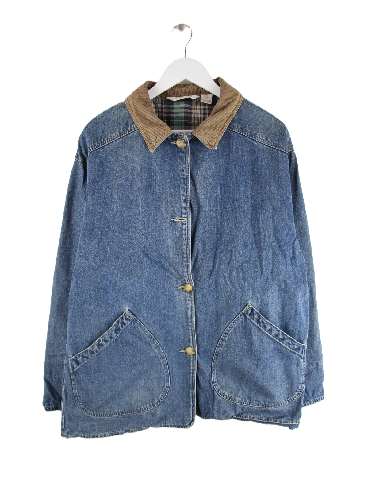 Vintage Jacke Blau L – Vorderseite